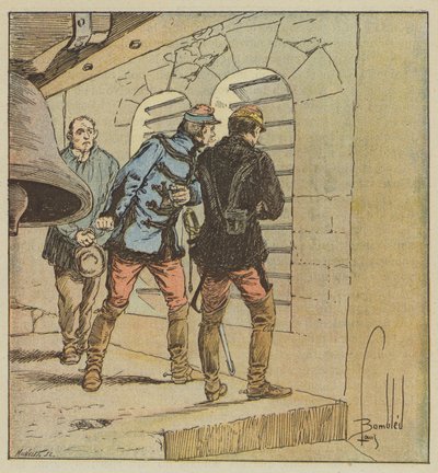 Le général Chanzy dans le clocher de Terminiers - after Louis Charles Bombled
