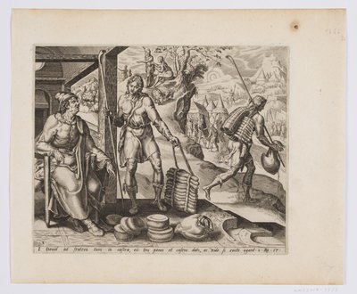 Jesse envoyant David avec des présents à ses frères - after Maarten van Heemskerck