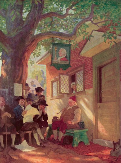 Illustration pour Rip Van Winkle - after Newell Convers Wyeth