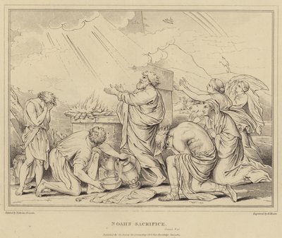 Le sacrifice de Noé, Genèse - after Nicolas Poussin