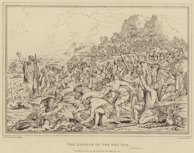 Le passage de la mer Rouge, Exode - after Nicolas Poussin