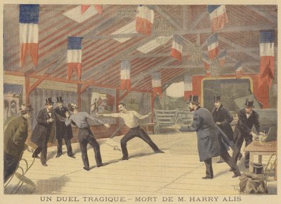 Un duel tragique. La mort de Harry Alis - after Oswaldo Tofani