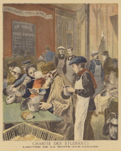 Charité des étudiants - after Oswaldo Tofani