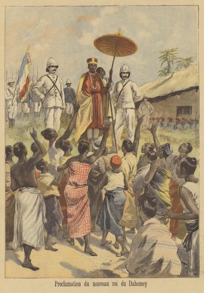 Proclamation du nouveau roi du Dahomey - after Oswaldo Tofani