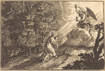 Christ priant sur le mont des Oliviers - after Sébastien Le Clerc I