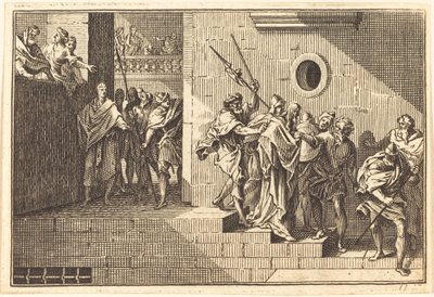 Hérode renvoie le Christ à Pilate - after Sébastien Le Clerc I