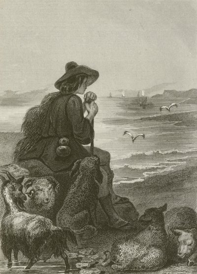 Le Berger et La Mer - after Tony Johannot