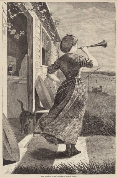 Le cor de dîner - after Winslow Homer