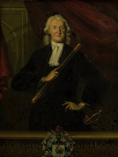 Portrait de Mattheus de Haan, gouverneur général des Indes orientales néerlandaises - anonymous (copy after)