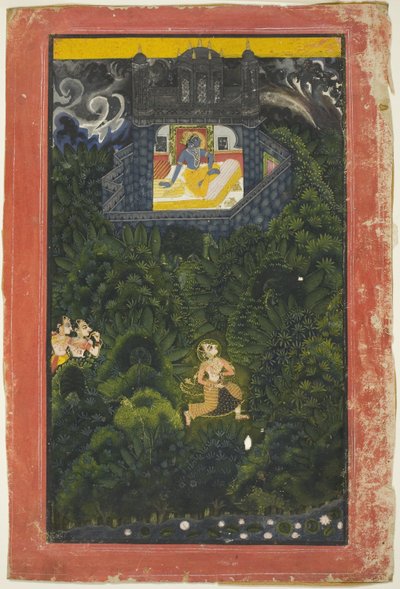 Abhisarika Nayika (Héroïne courant à la rencontre de son amant) - anonymous 