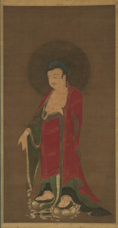 Le Bouddha Amitabha descendant de sa Terre Pure - anonymous 