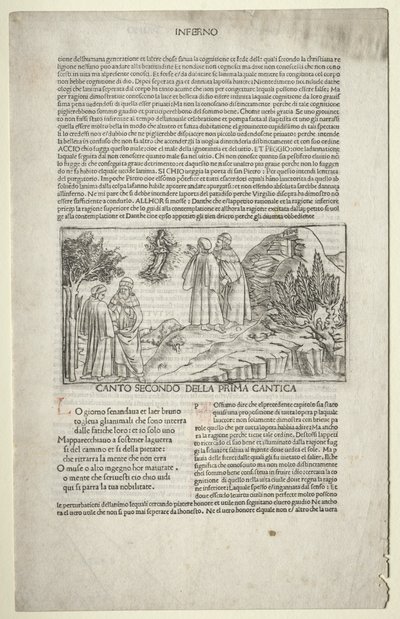 Dante et Virgile avec la vision de Béatrice - attributed to Baccio Baldini (Italian, c. 1436 1487)