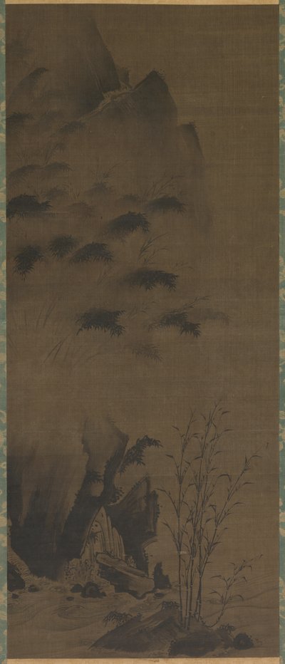Bambou sous la Pluie - attributed to Genga