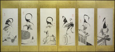 Coqs et poules - attributed to Itō Jakuchū