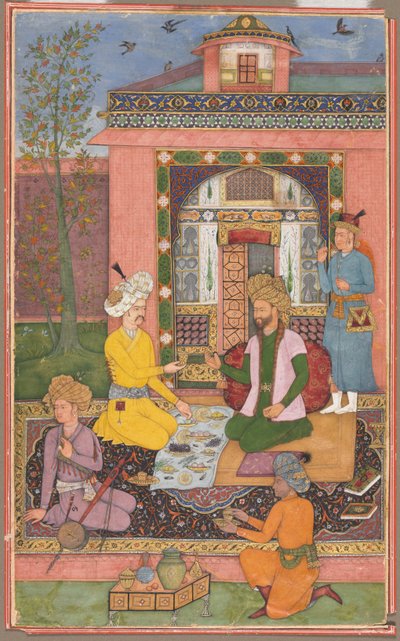 Un festin dans un pavillon - attributed to Muhammad Ali