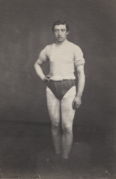 Jeune homme en tenue athlétique - attributed to Oliver H. Willard