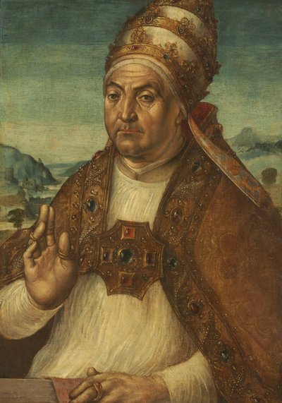 Portrait du pape Sixte IV della Rovere - attributed to Pedro Berruguete