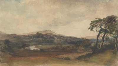 Middleham, Yorkshire - attributed to Peter DeWint