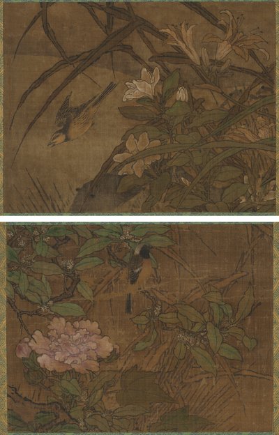 Oiseaux et fleurs - attributed to Sesshū Tōyō