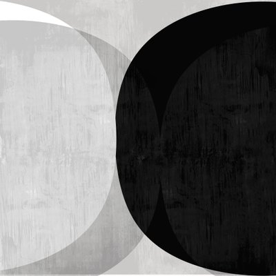 Courbes abstraites en noir et blanc - cartissi