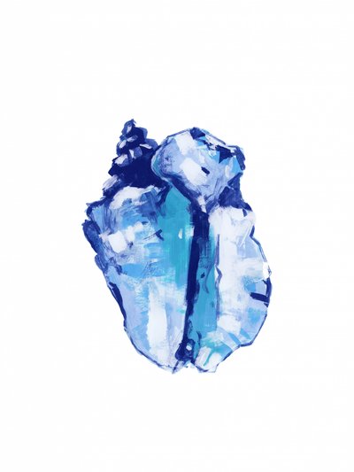 Abstrait : Conque bleue - cartissi