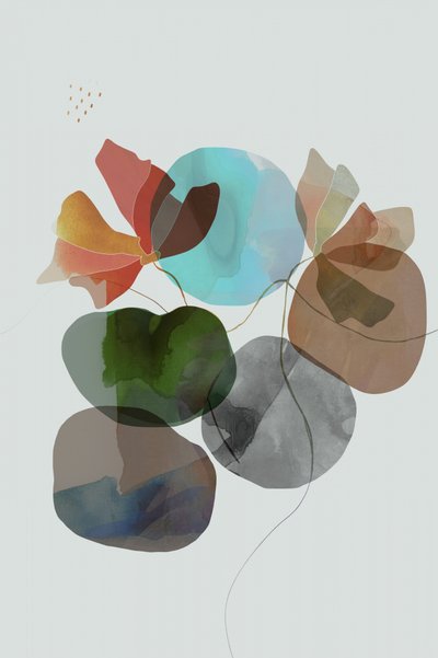 Formes florales abstraites - cartissi