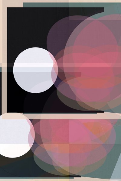 Cercle rose abstrait - cartissi