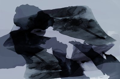 Formes abstraites bleues - cartissi