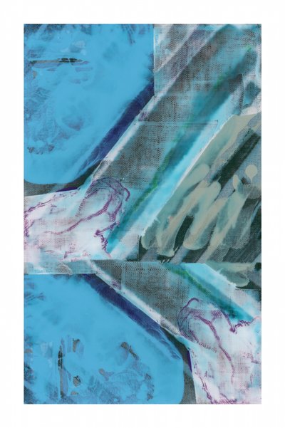 Abstrait dynamique bleu - cartissi