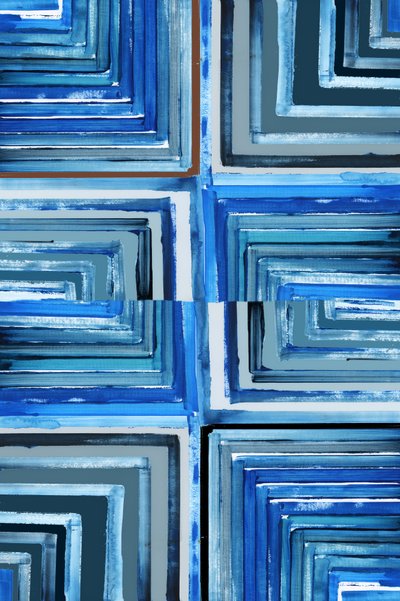 Flux géométrique bleu - cartissi