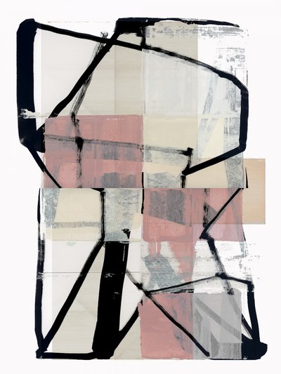 Collage géométrique « Blush » - cartissi