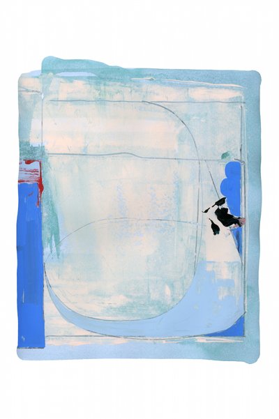Formes abstraites dans un bleu apaisant - cartissi