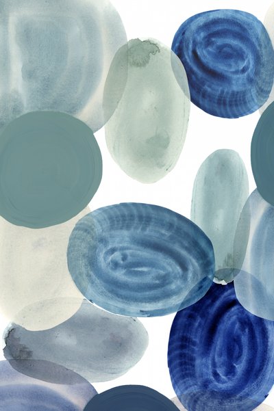 Formes bleues et vertes apaisantes - cartissi