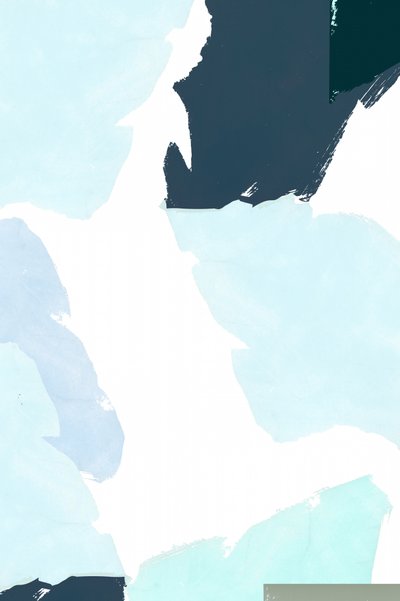 Formes abstraites dans des tons bleus froids - cartissi