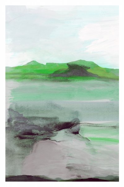 Paysage abstrait verdoyant - cartissi