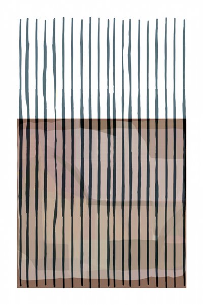 Rayures minimalistes dans des tons terre - cartissi