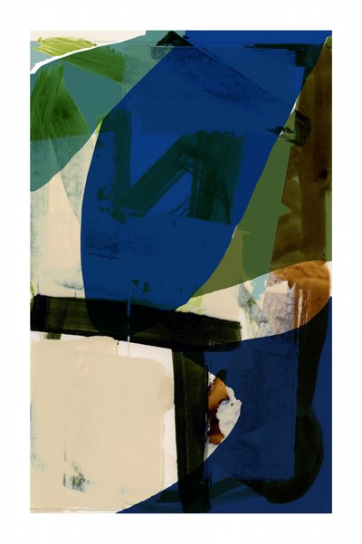 Formes modernes bleu-vert - cartissi