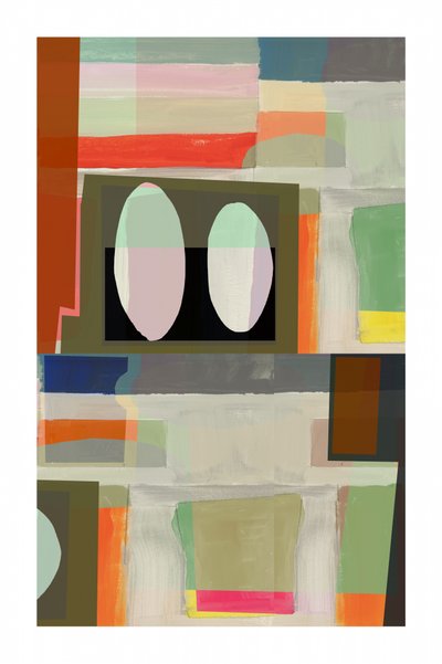 Formes abstraites aux teintes douces - cartissi