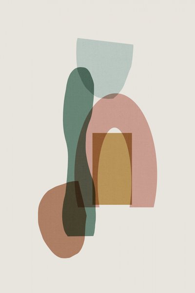 Formes abstraites aux tons discrets - cartissi