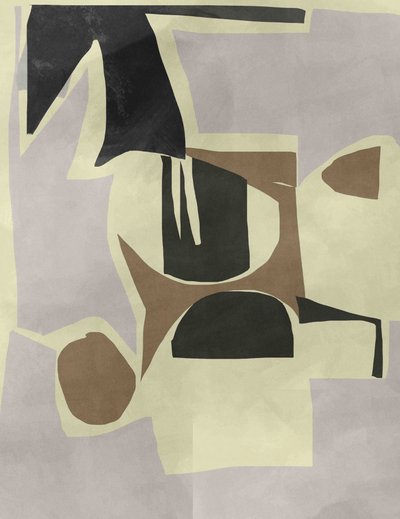 Formes abstraites aux teintes douces - cartissi