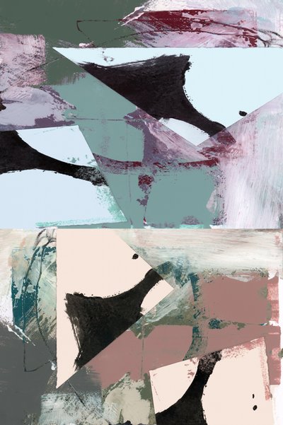 Abstrait géométrique aux tons discrets - cartissi