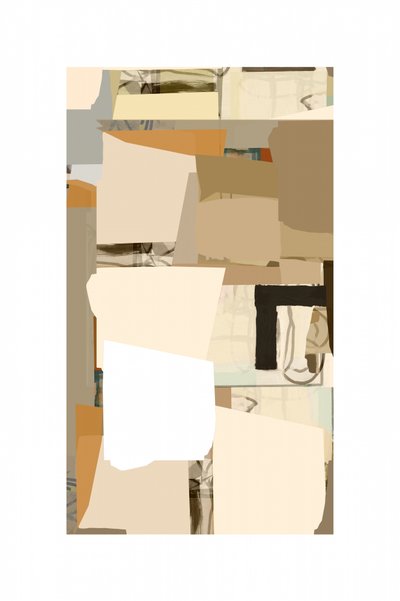 Collage abstrait neutre - cartissi
