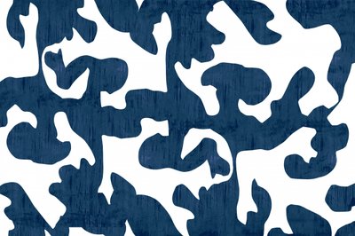 Motif bleu organique - cartissi