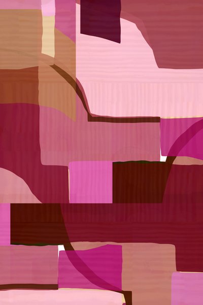 Abstrait rose et marron - cartissi