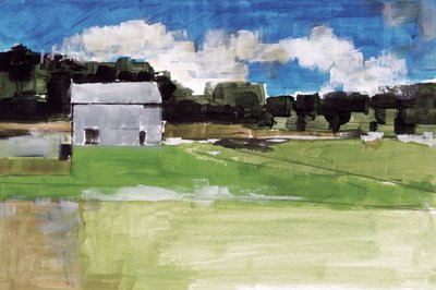 Paysage avec grange rustique - cartissi