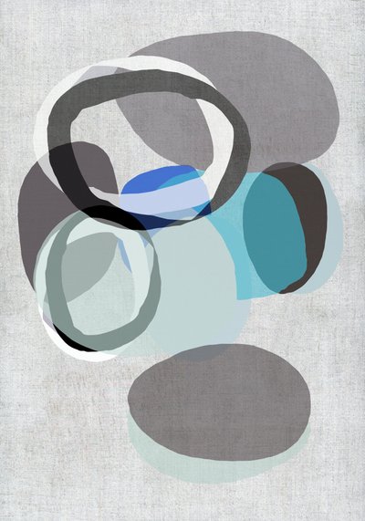 Formes sereines bleu-gris - cartissi