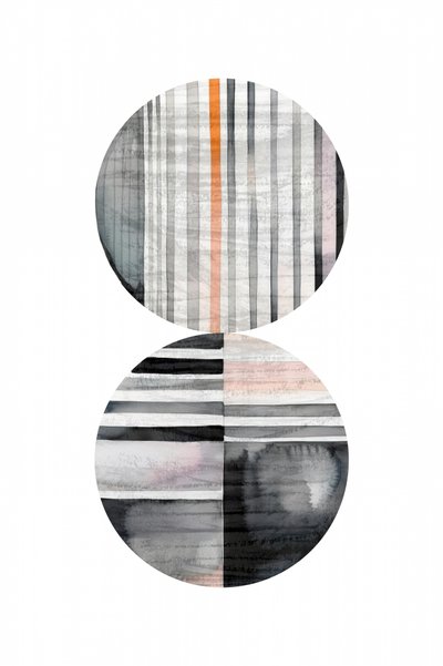 Cercle rayé - Abstrait - cartissi