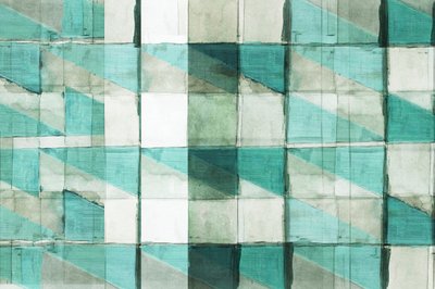 Blocs géométriques bleu sarcelle - cartissi