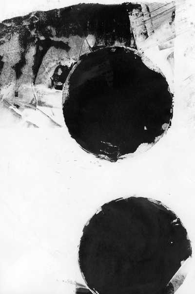 Cercles noirs texturés - cartissi