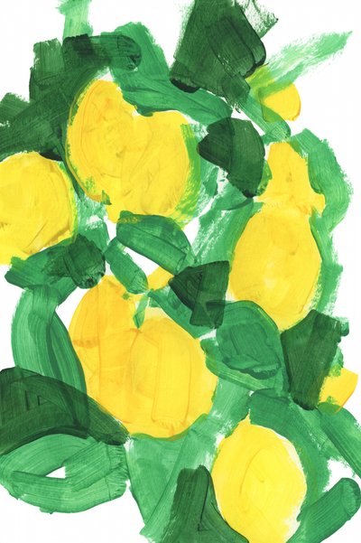 Abstrait « Citron éclatant » - cartissi